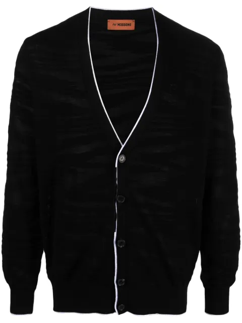 Missoni devoré-effect wool blend cardigan