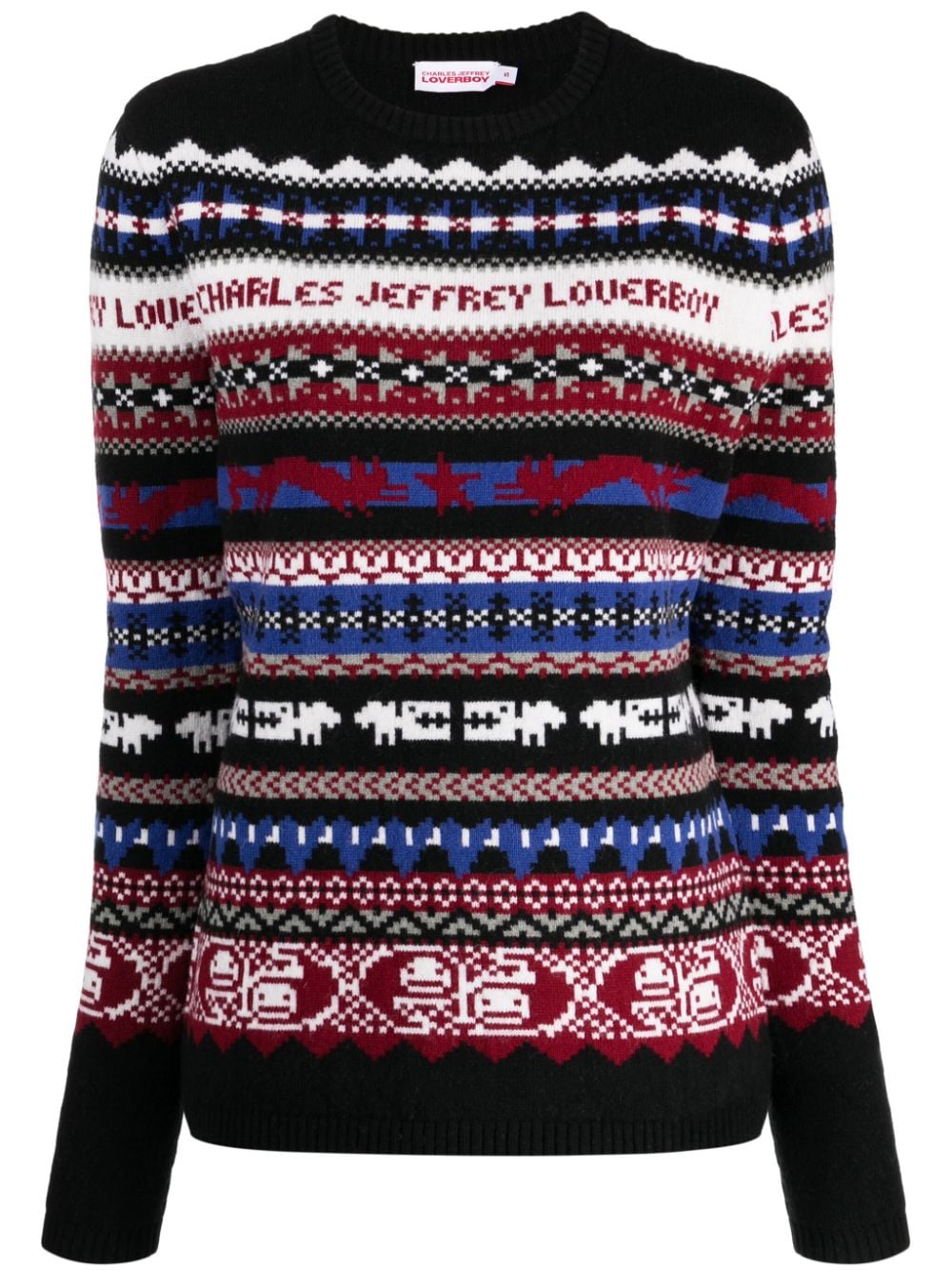 Charles Jeffrey Loverboy Intarsia-knit Wool-blend Jumper In Multicolour