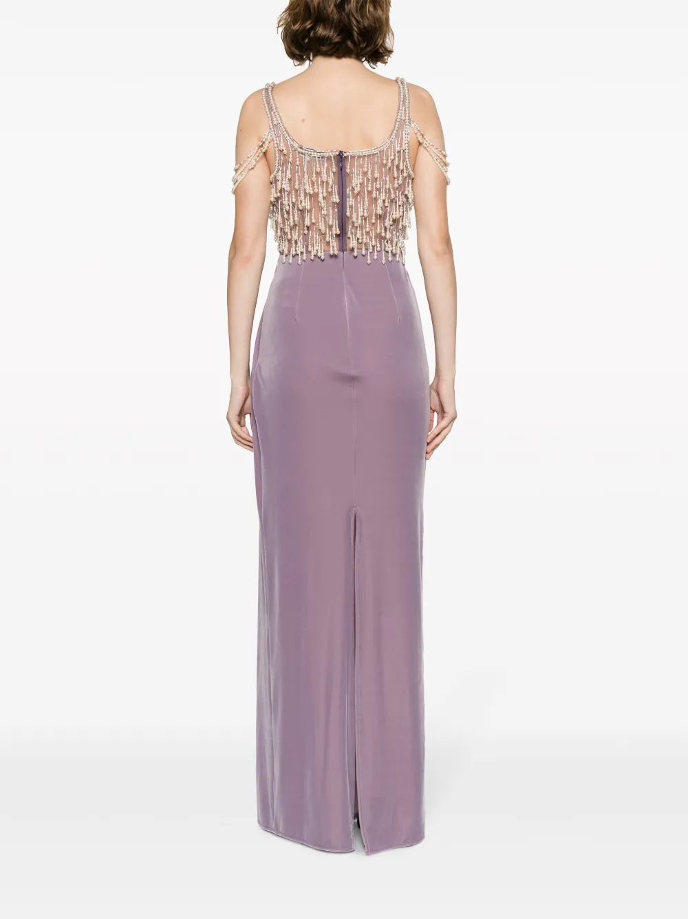Elisabetta Franchi Avondjurk met parels Zwart