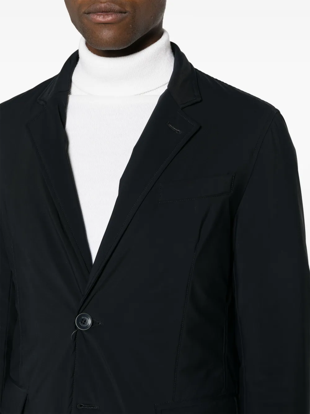 Herno high-neck button-up Jacket | Blue | FARFETCH