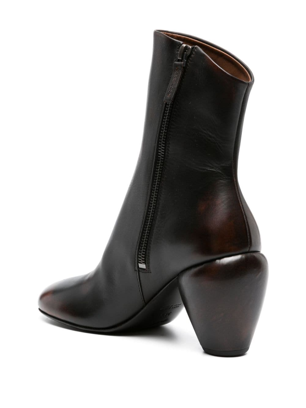 Shop Marsèll Conotto 80mm Leather Boots In Brown