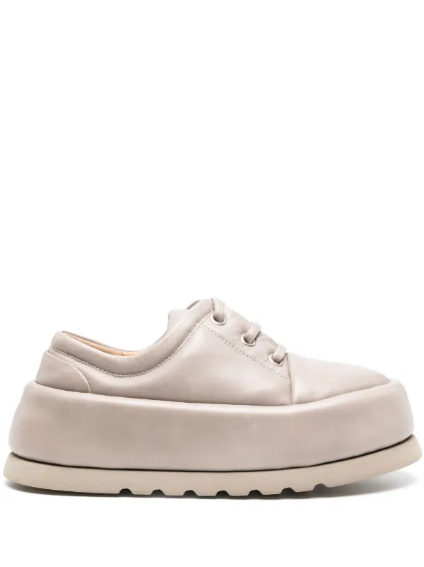 Marsèll 60mm Bombo Leather Oxford Shoes Neutrals FARFETCH