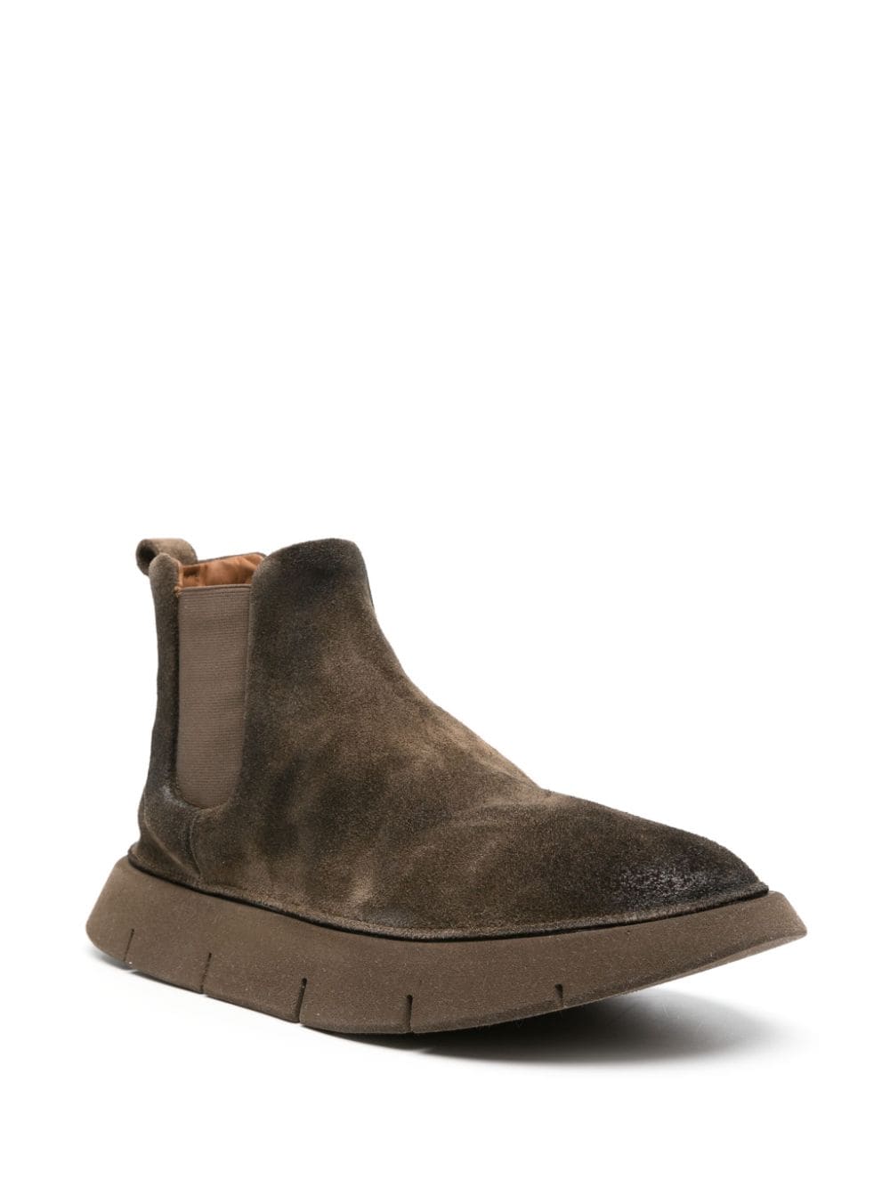 Shop Marsèll Intagliata Suede Boots In Brown