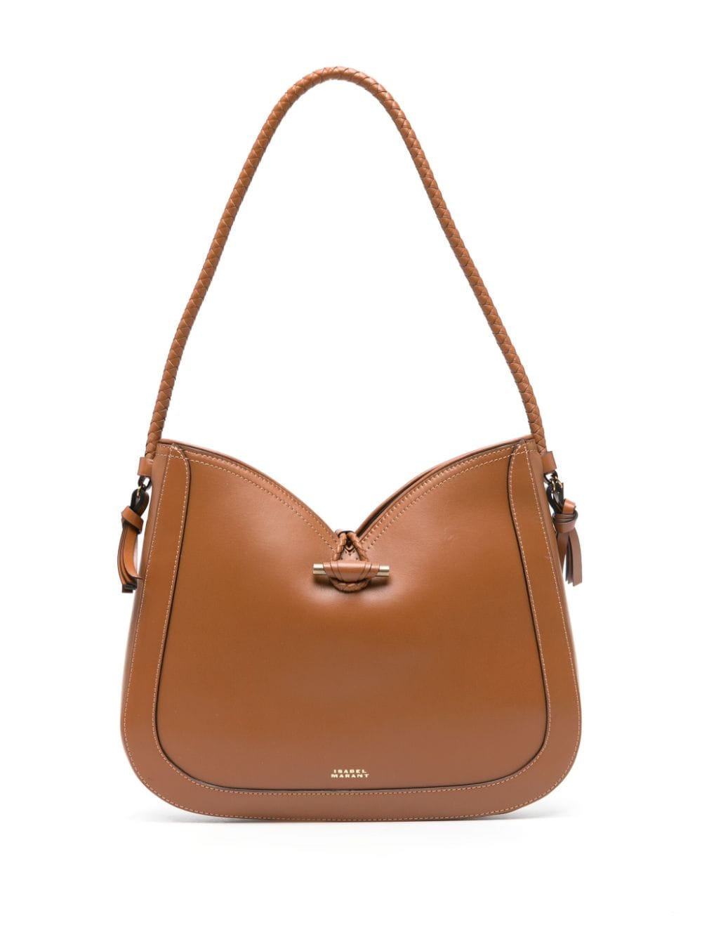 Isabel Marant Vigo Medium Leather Shoulder Bag In Brown