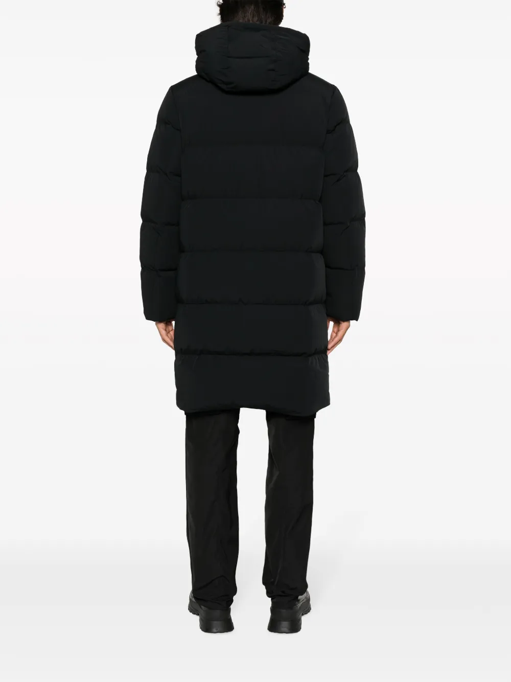 Mackage logo embossed Padded Coat Black FARFETCH KW