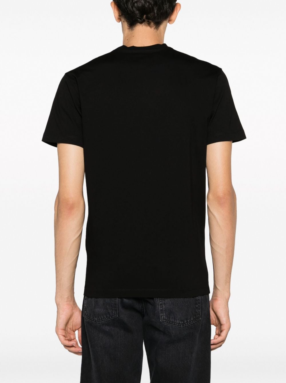 Shop Dsquared2 Logo-print Cotton T-shirt In Black