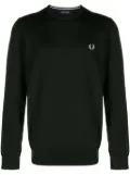 Fred Perry logo-embroidered crew-neck jumper - Green