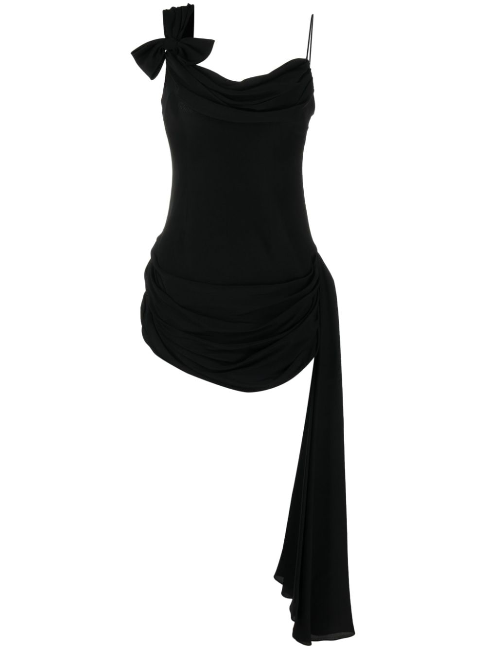 Alessandra Rich Zijden mini-jurk Zwart