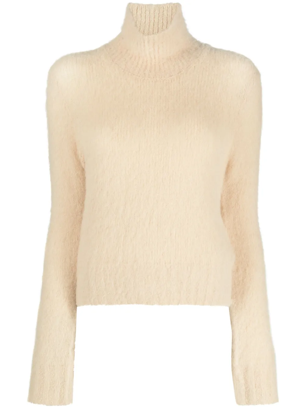 AMI Paris funnel-neck jumper Geel