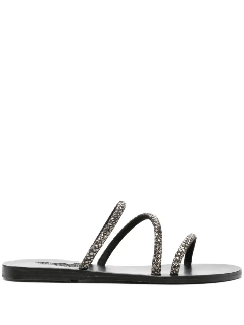 Ancient Greek Sandals Polytimi crystal-embellished sandals