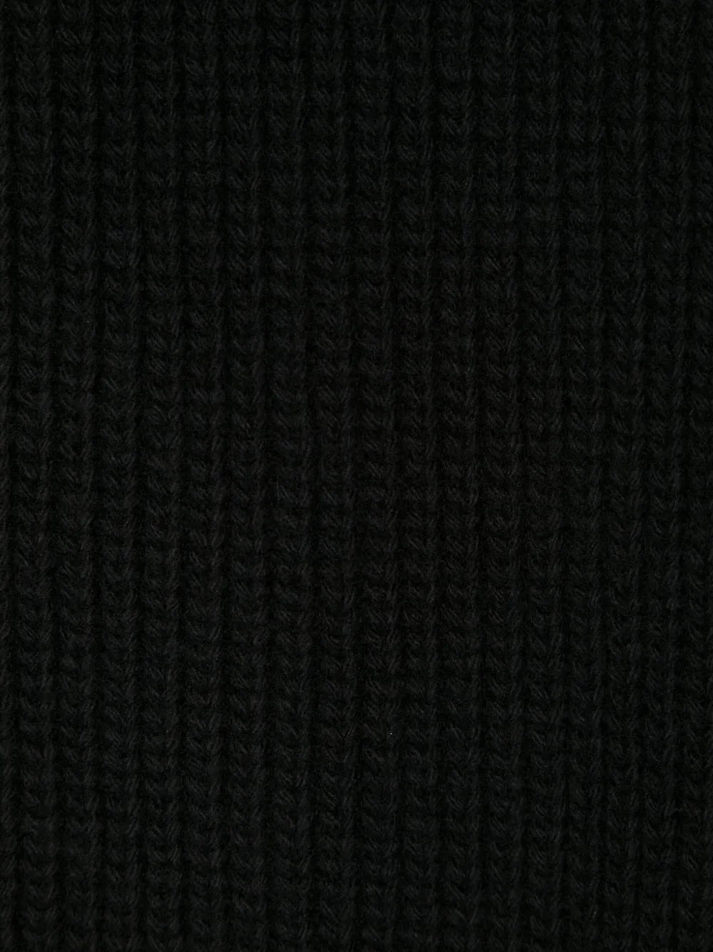 Stone Island Compass-patch virgin-wool scarf - Zwart