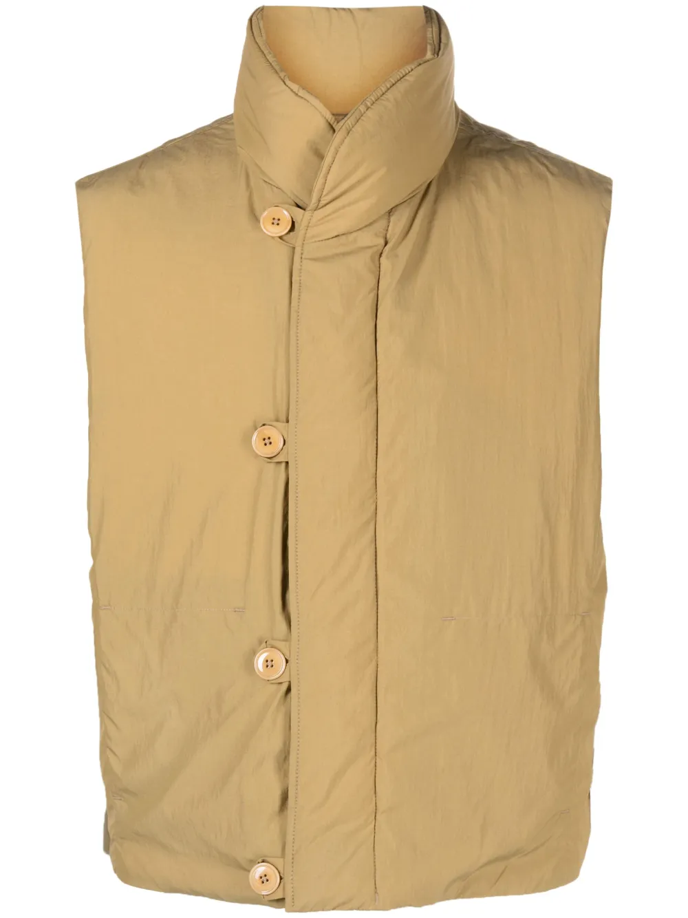 Lemaire buttonfront Padded Gilet Farfetch