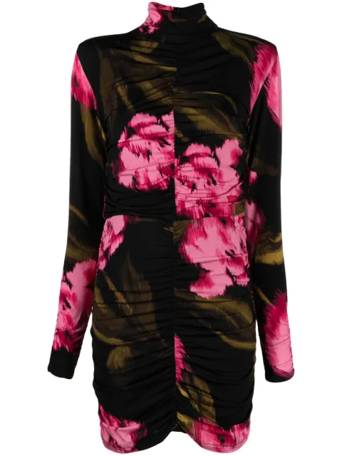 Gestuz floral-print ruched dress