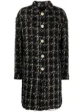 Giambattista Valli checked tweed coat - Black