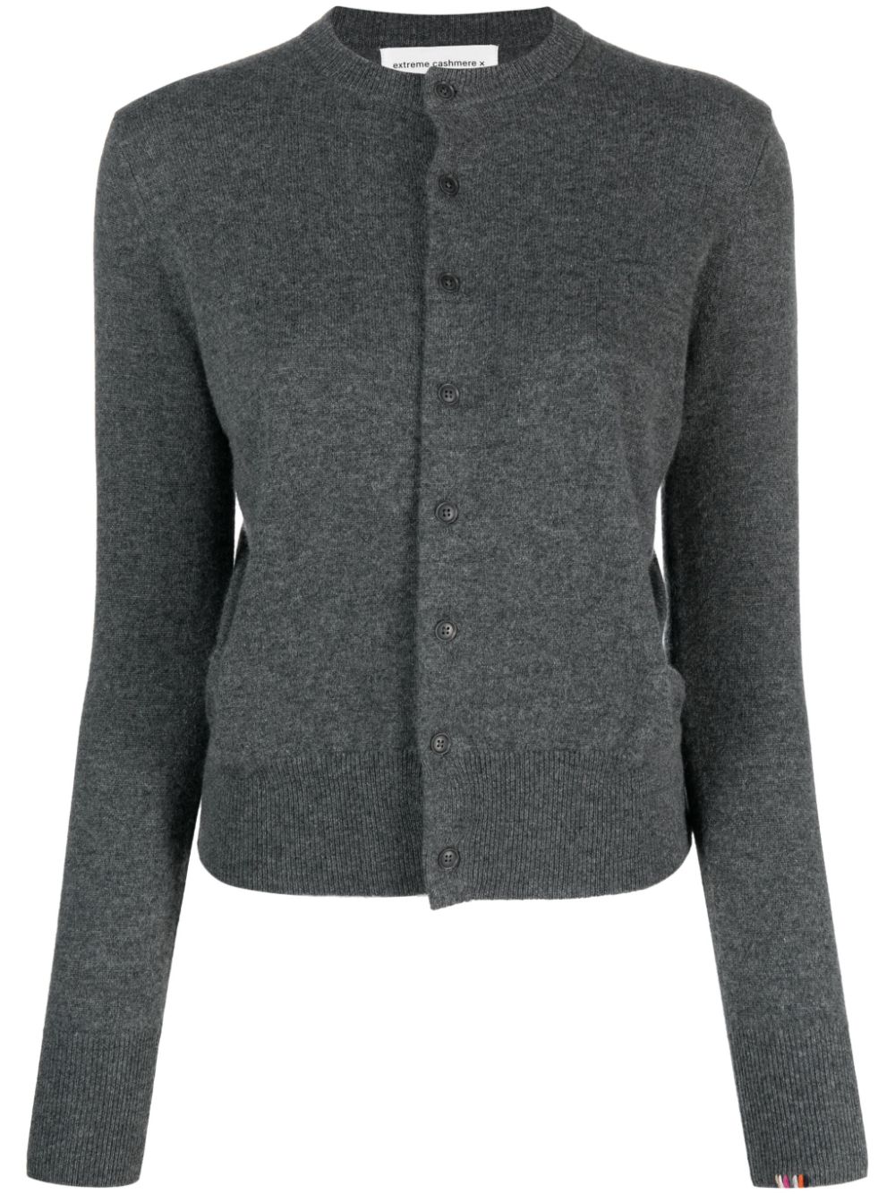 extreme cashmere N°300 Little 2 crew-neck cashmere cardigan - Grey