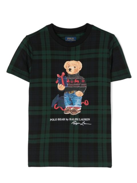 Teddy Bear-motif cotton T-shirt 