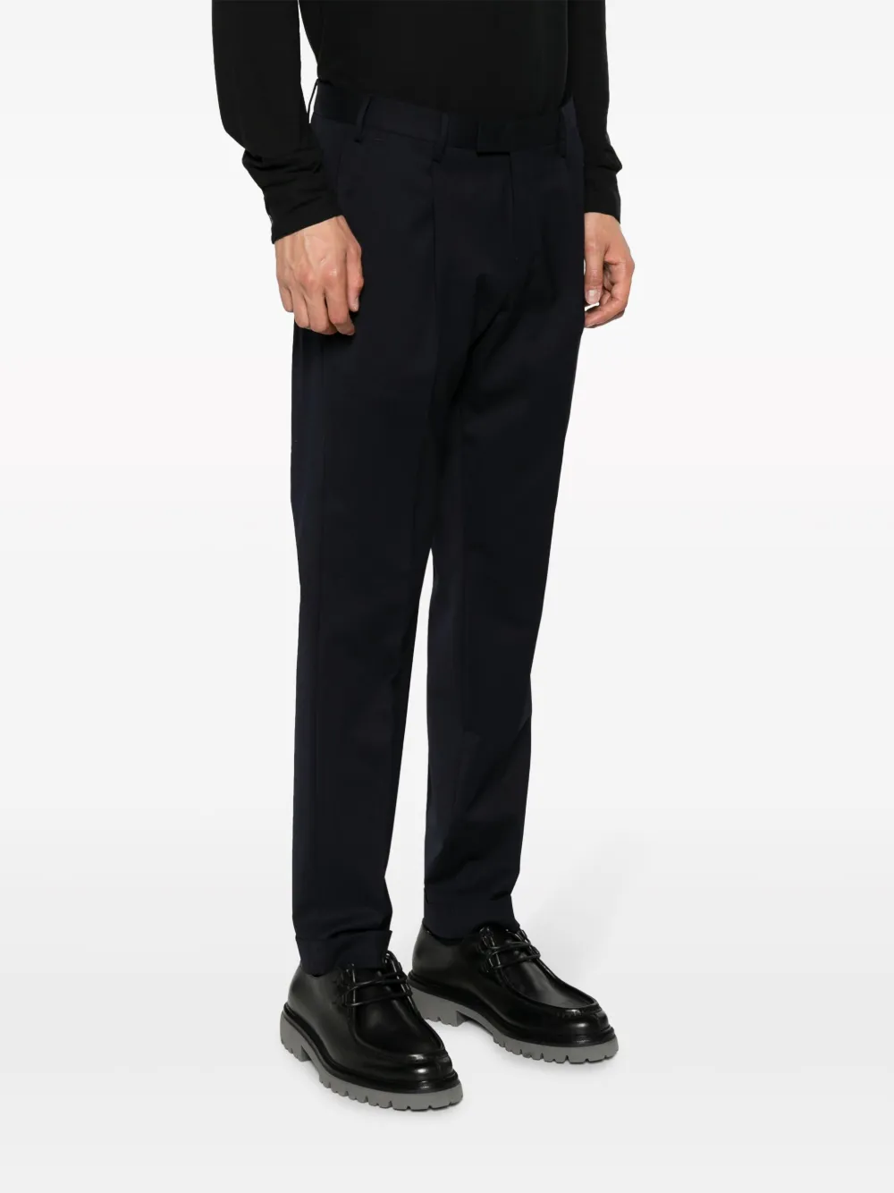 Pt Torino Straight-leg Tailored Trousers In Blue