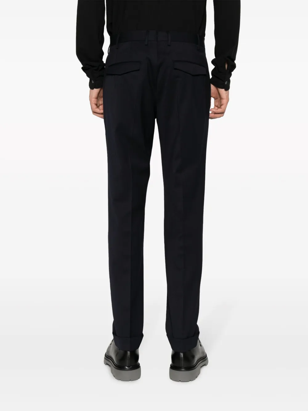 Pt Torino Straight-leg Tailored Trousers In Blue