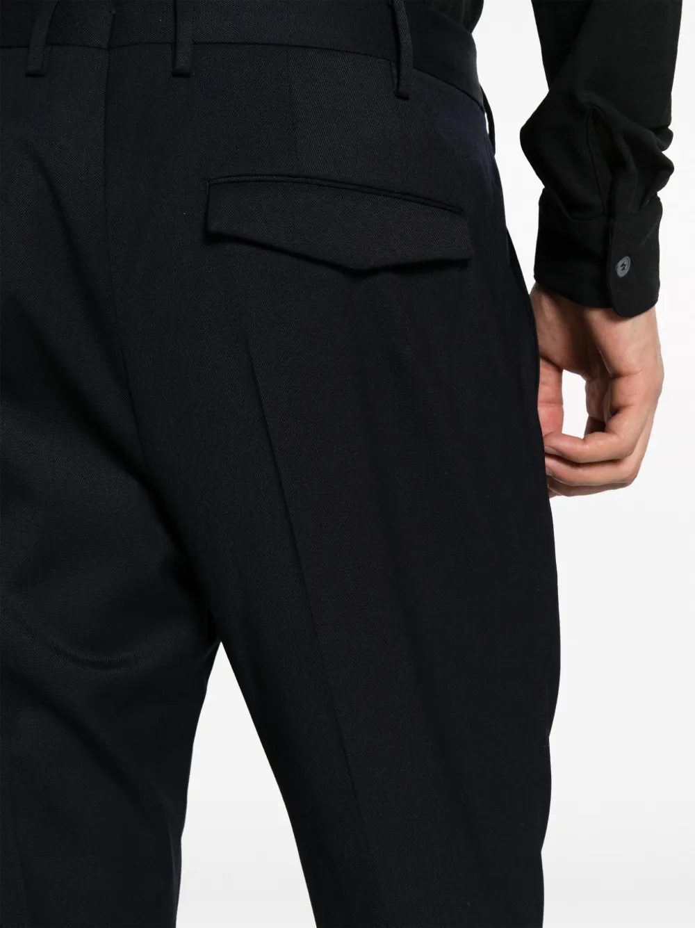 Pt Torino Straight-leg Tailored Trousers In Blue