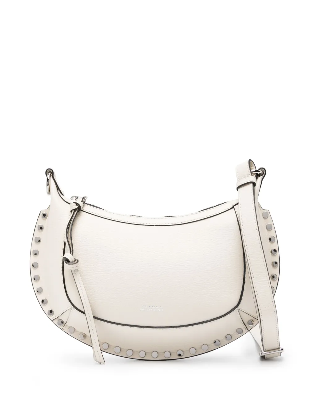 ISABEL MARANT Oskan Moon leren crossbodytas Beige
