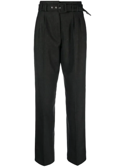 A.P.C. belted wool-blend trousers