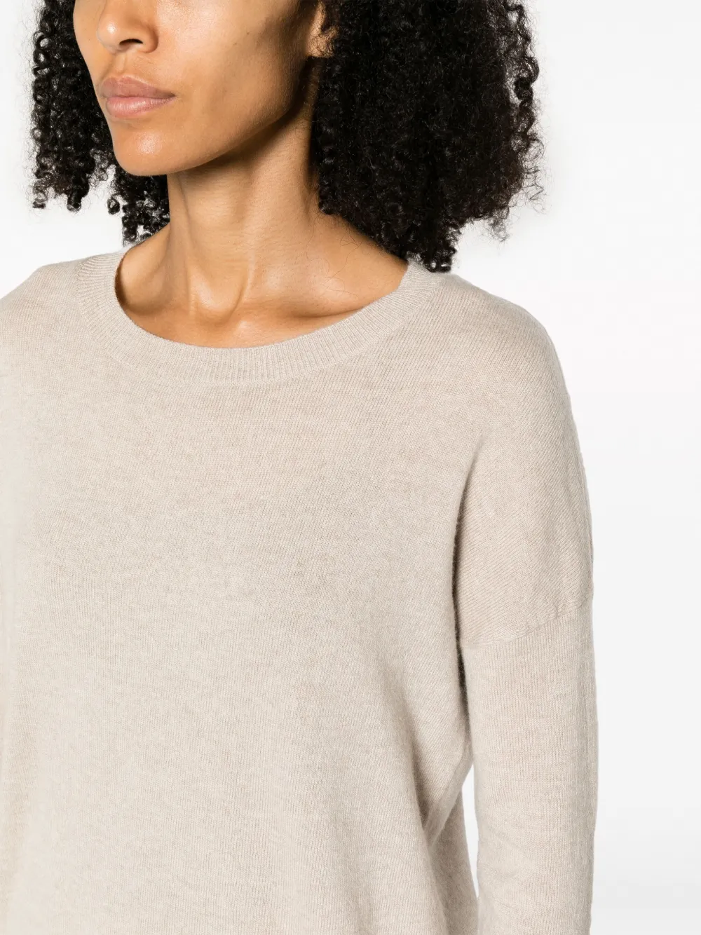 Lisa Yang Kasjmier trui Beige