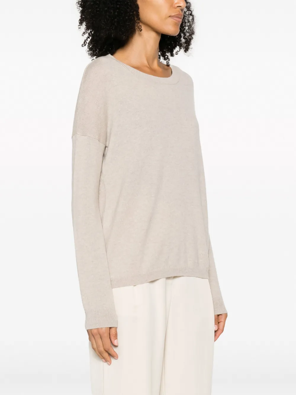 Lisa Yang Kasjmier trui Beige