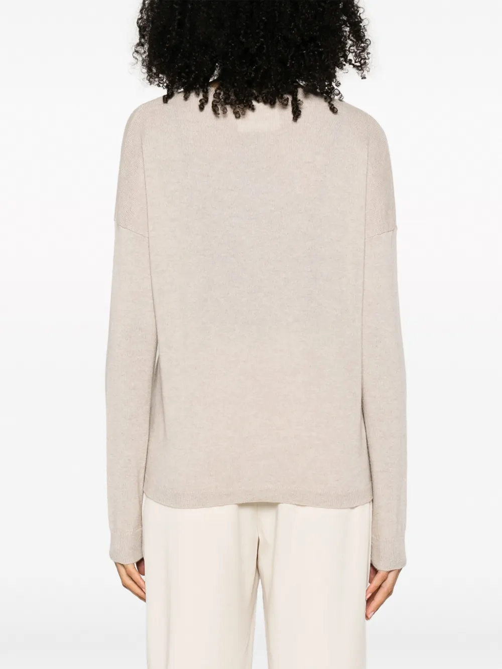 Lisa Yang Kasjmier trui Beige