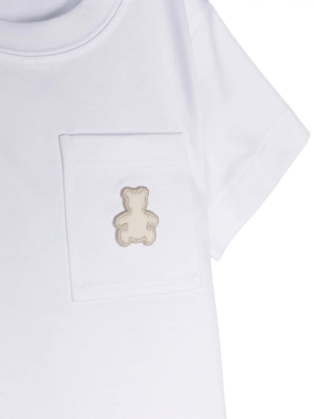 Brunello Cucinelli Kids Katoenen T-shirt Wit