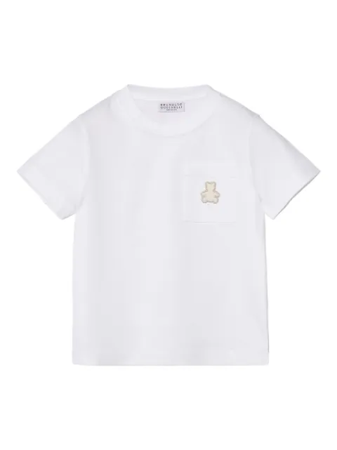 Brunello Cucinelli Kids Teddy Bear cotton T-Shirt 