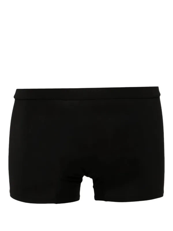 黒 ロゴプリント パンツ Zegna ロゴプリント ボクサーパンツ | ブラック | FARFETCH JP