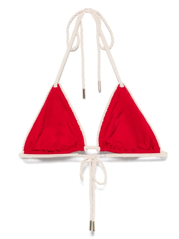 LAPERIA ビキニ La Perla Monogram Triangle Bikini Top | Red | FARFETCH CA