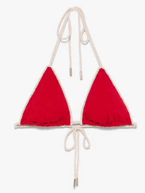 La Perla monogram triangle bikini top
