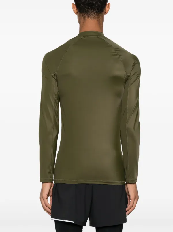 Balmain Camiseta Mangas Longas Com Estampa De Logo | Verde