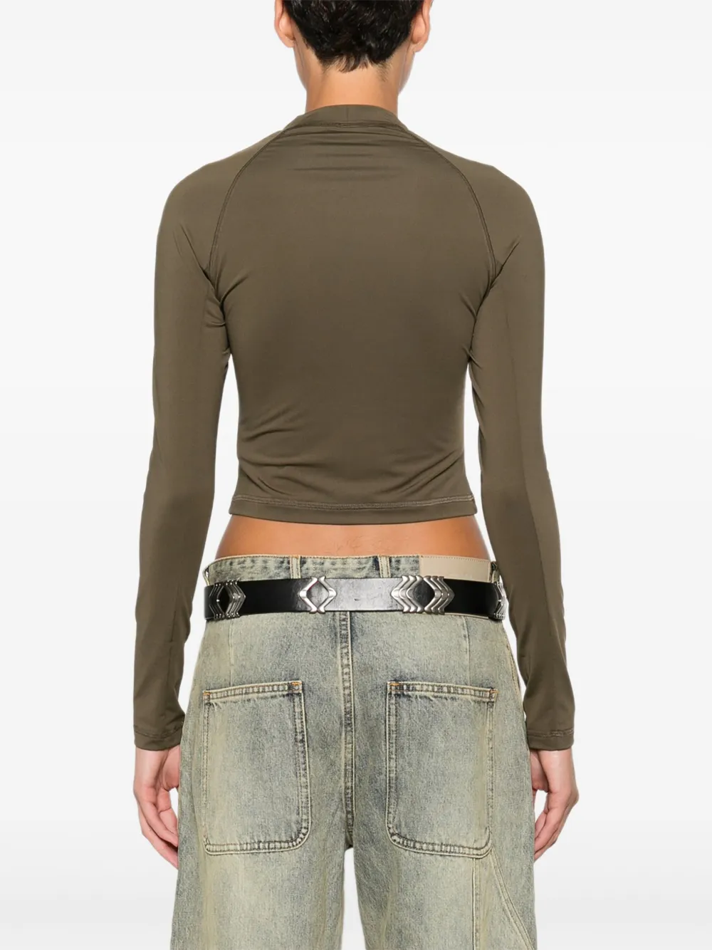 Balmain T-shirt met logoprint Groen