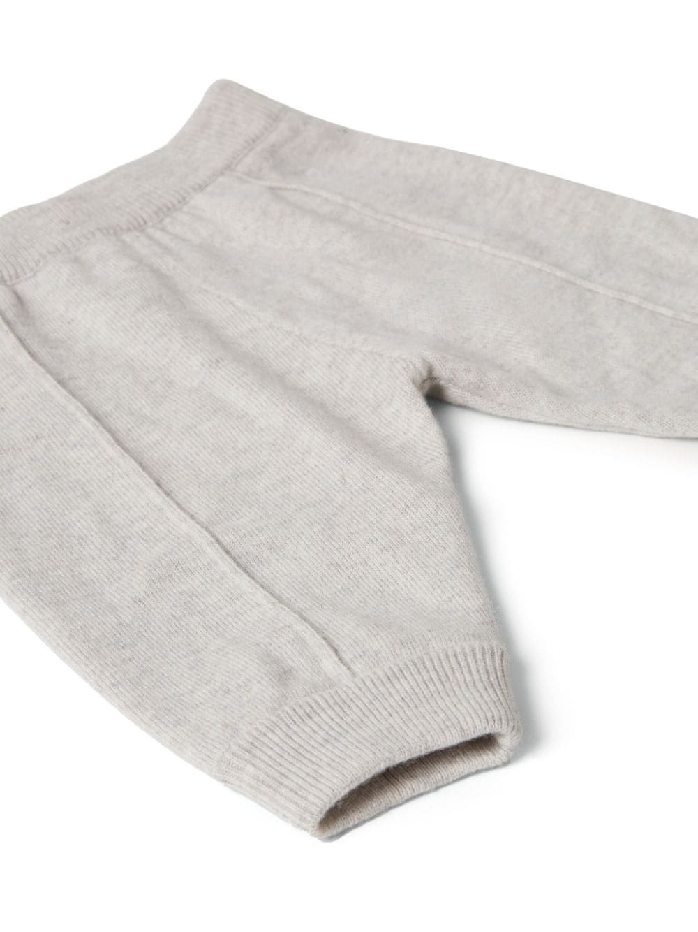 Shop Brunello Cucinelli Seam-detail Cashmere Trousers In Grey