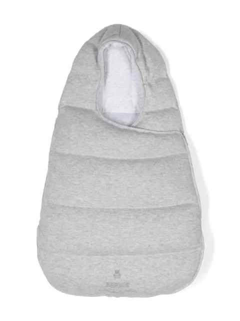 Brunello Cucinelli Kids Saco de dormir canelado com logo