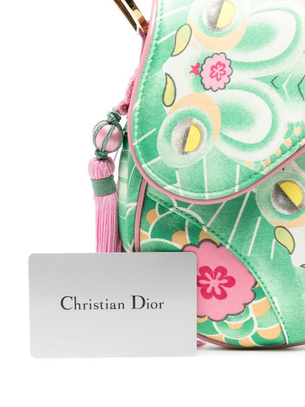 Christian Dior Vintage Koi Saddle Bag - Green Shoulder Bags