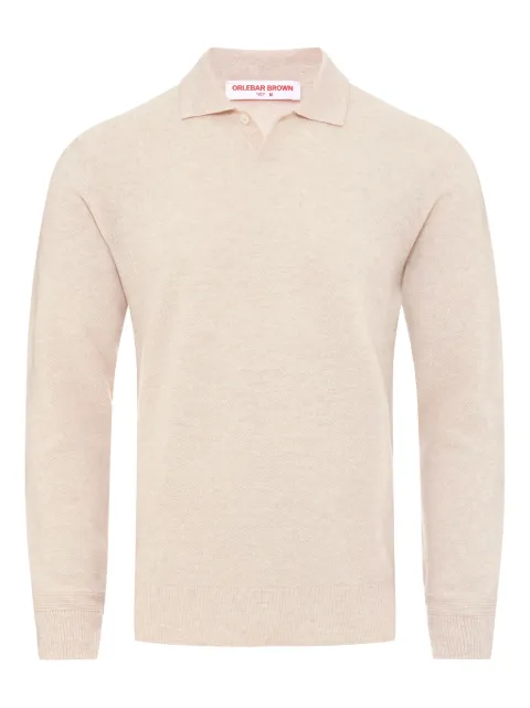 Orlebar Brown Bruno longsleeved cashmere polo shirt