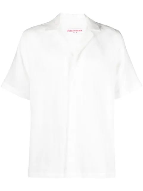 Orlebar Brown Maitan short-sleeved linen shirt