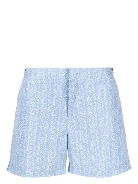 Orlebar Brown wave-print swim shorts