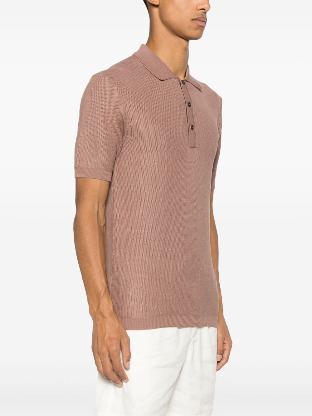 Shop Orlebar Brown Maranon Polo Shirt In Brown