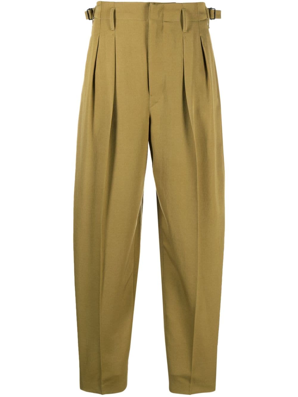 LEMAIRE PLEATED VIRGIN-WOOL TROUSERS