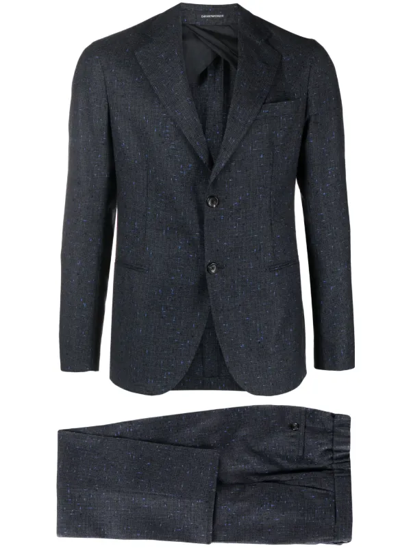Emporio Armani シングルスーツ | ブルー | FARFETCH JP