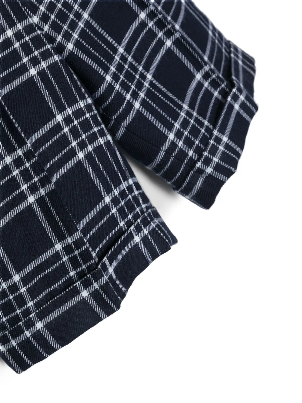 Siola Ulivo Check-pattern Shorts In Blue