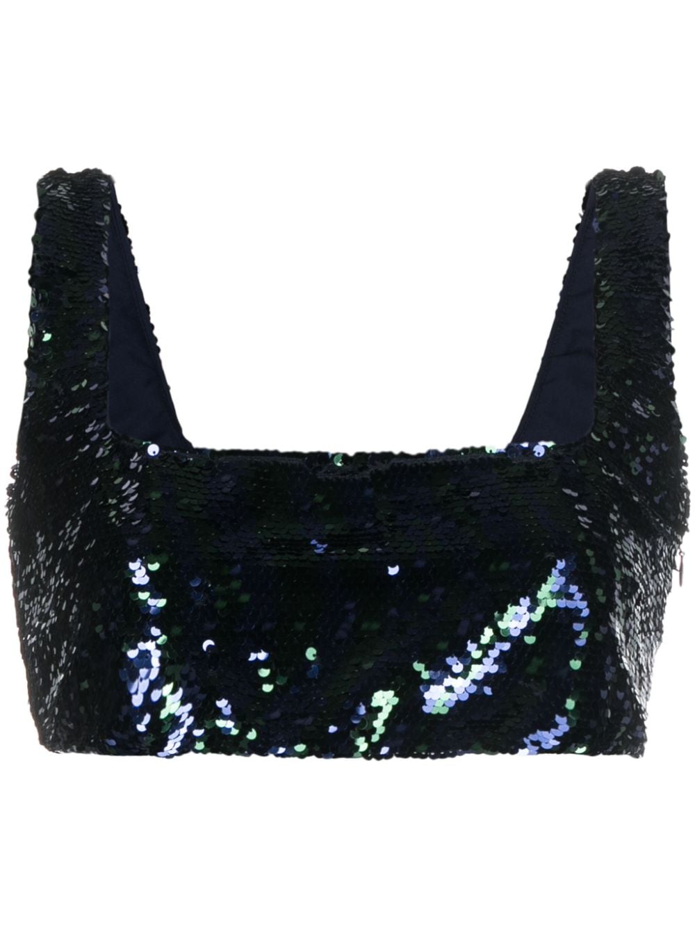 Chiara Ferragni Party sequinned crop top - Blu