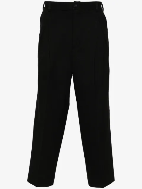 White Mountaineering button-fastening cotton tapered trousers