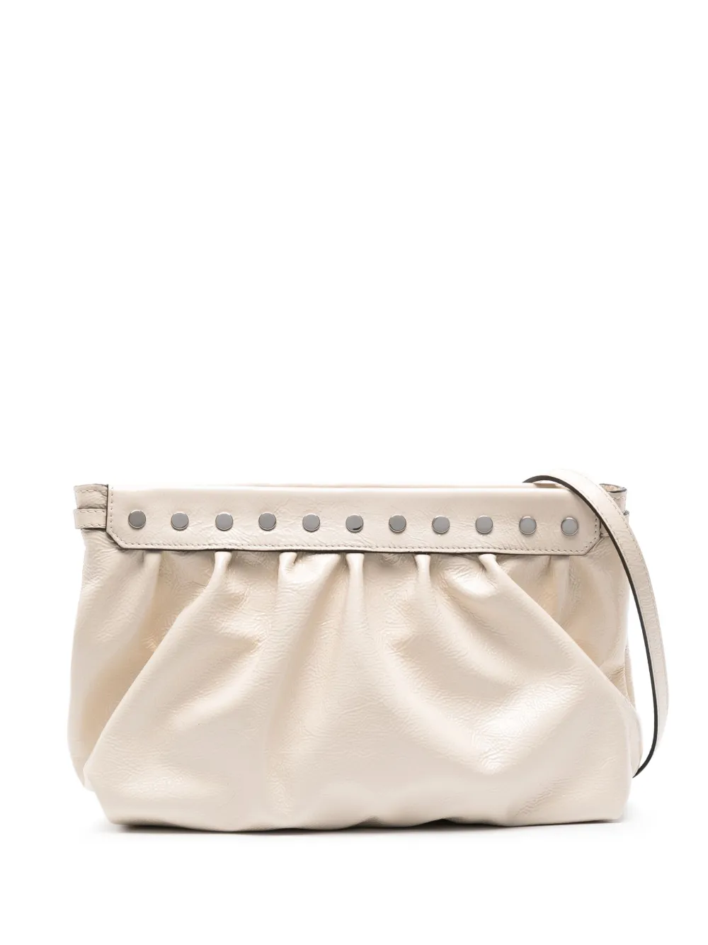 ISABEL MARANT Luzes leren schoudertas Beige