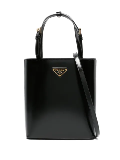 Prada small Panier leather tote bag