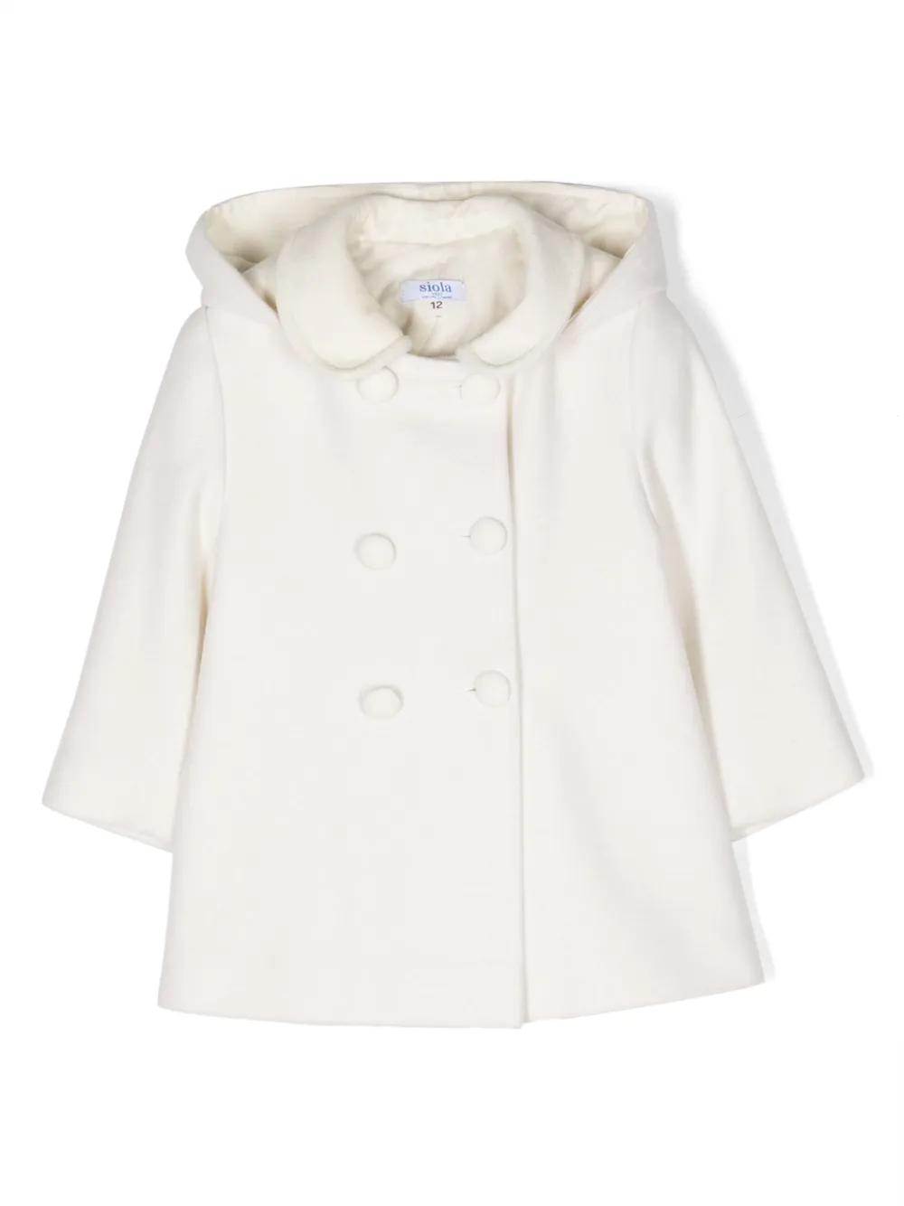 Siola Venezia double-breasted coat - Bianco